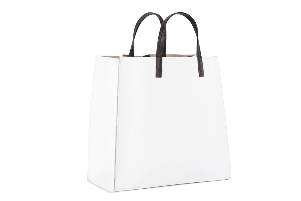 Aliano by Moretti Milano made in Italy fashion bags Color White genuine leather luxury